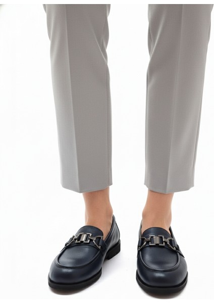 Hakiki Deri Loafer Kadın Ayakkabısı 25KWSCL2534