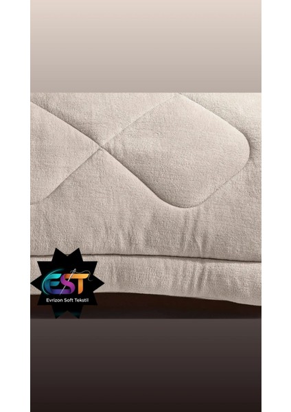Tek Kişilik Çift Taraflı Ranfors Pamuk Silikon Yorgan 155X215 cm fiyatları