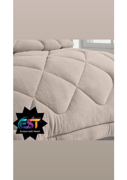 Tek Kişilik Çift Taraflı Ranfors Pamuk Silikon Yorgan 155X215 cm modelleri