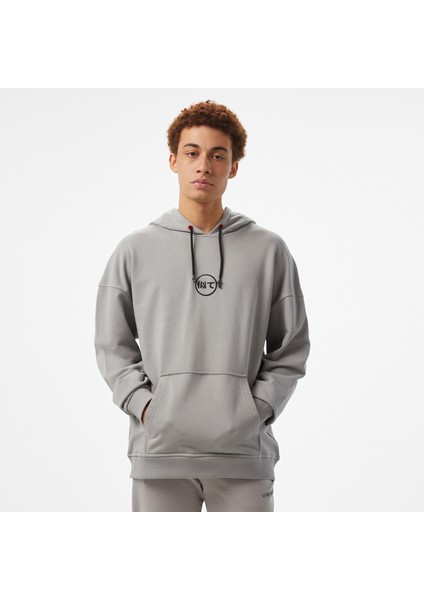 Unıted4 Motto Erkek Gri Hoodie