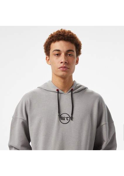 Unıted4 Motto Erkek Gri Hoodie fırsatları