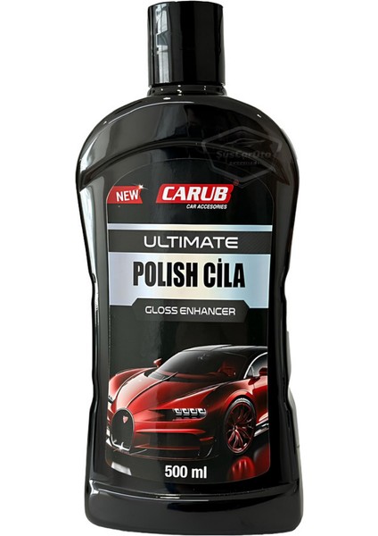 Carub Polish Oto Cila Süper Parlatıcı Excalıbur Ultimate Teflon Özellikli Yüksek Parlaklık 500 ml