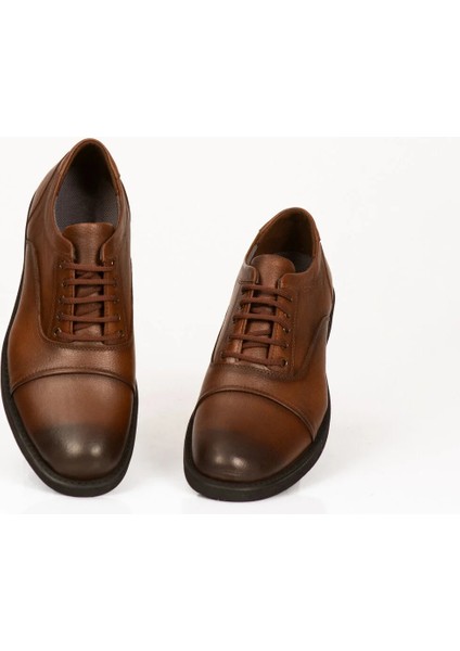 %100 Deri Kahverengi Klasik Ayakkab?, Ba?c?kl? Kahverengi ??k Erkek Kundura, Tak?m Elbise Ayakkab?s?