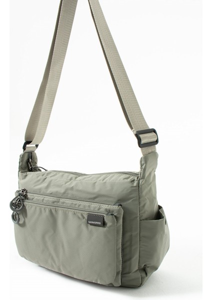 Sanmorris Kadın 3 Gözlü Paraşüt Kumaş Ayarlanabilir Çapraz Askılı Çanta fırsatları