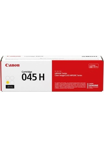 CRG-045H Y Yellow Sarı 2.200 Sayfa Yüksek Kapasite Toner MF635-631 LBP613