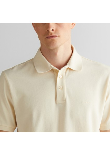 Erkek Beyaz Regular Fit Polo fırsatları