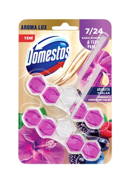 3 Adet Domestos Wc Blok Hibiskus ve Kırmızı Meyveler Lux 2x5'li fiyatları