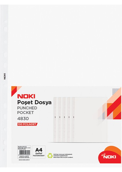 3 Adet Noki Eco Poşet Dosya 100'LU fiyatları