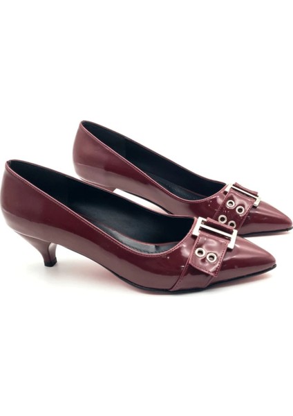 Amoria Kadın Kemerli Tokalı Sivri Burun Topuklu Ayakkabı Zarif Tasarım