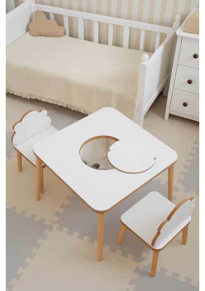 Çocuk Aktivite Masası, Çalışma Masası Sandalye Takımı Sepetli Etkinlik Masası- Yaz- Sil Yüzey fiyatları