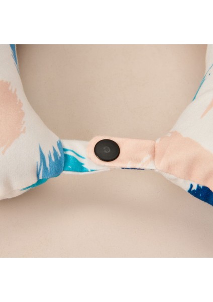 Gölge Desenli Seyahat Boyun Yastığı - Renkli - 28,5X30 cm modelleri