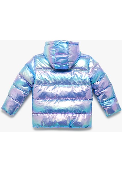 Kapşonlu Fermuarlı Parlak Şişme Mont fiyatları