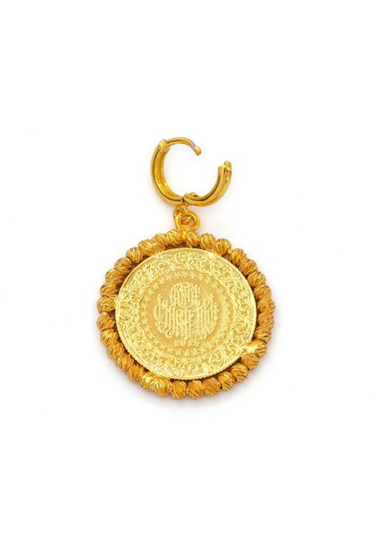 Altın Kaplama Dorikalı Yarım Altın Küpe UNK-824 fiyatları