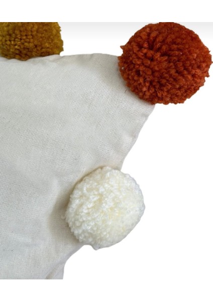 Renkli Ponponlu Kırlent Kılıfı fırsatları