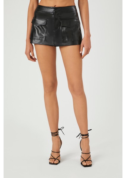 Suni Deri Şort Etek fiyatları