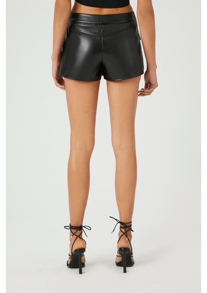 Suni Deri Şort Etek fırsatları