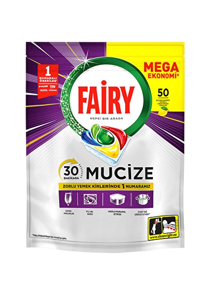 3 Adet Fairy Tablet Mucize 50'li