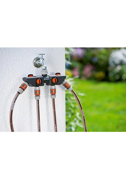 4 Yollu Dağıtıcı: Musluğa 4 Cihaza Kadar Bağlantı Için, Gardena Sulama Programlayıcıları ve Zamanlayıcıları Için Uygundur, Su Akışı Düzenlenebilir ve Kapatılabilir (8194-20) fiyatları