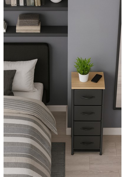 4 Çekmeceli Şifonyer Yatak Odası Düzenleyici Çocuk 0dası Organizer Deri Çekmeceli Oyuncak Dolabı modelleri