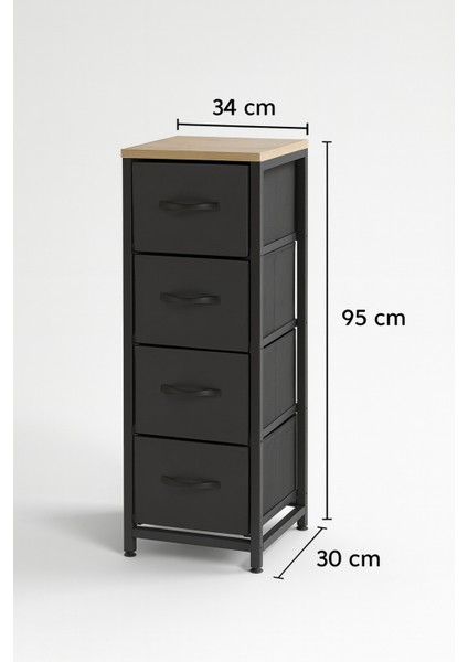 4 Çekmeceli Şifonyer Yatak Odası Düzenleyici Çocuk 0dası Organizer Deri Çekmeceli Oyuncak Dolabı fırsatları