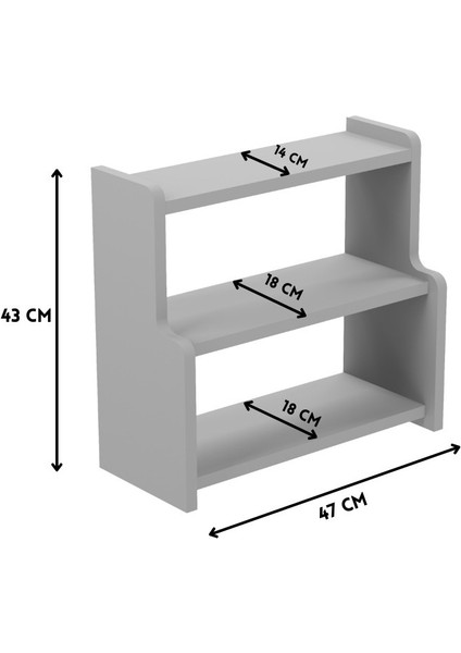 3 Katlı Çok Amaçlı Organizer Raf Makyaj, Banyo ve Masa Üstü Düzenleyici, Modern Tasarım Raf modelleri
