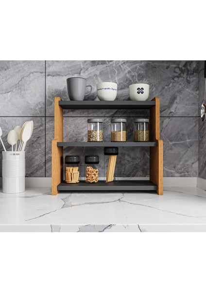 3 Katlı Çok Amaçlı Organizer Raf Makyaj, Banyo ve Masa Üstü Düzenleyici, Modern Tasarım Raf fırsatları