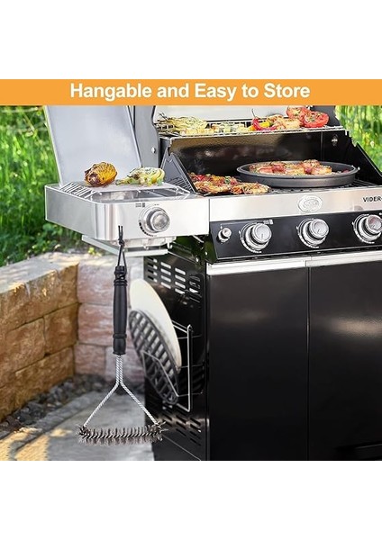 Barbekü Fırçası, Izgara Temizleme Fırçası, Paslanmaz Çelik, Ekstra Uzun Mangal Temizleme Fırçası, Gazlı Izgara Barbekü fiyatları