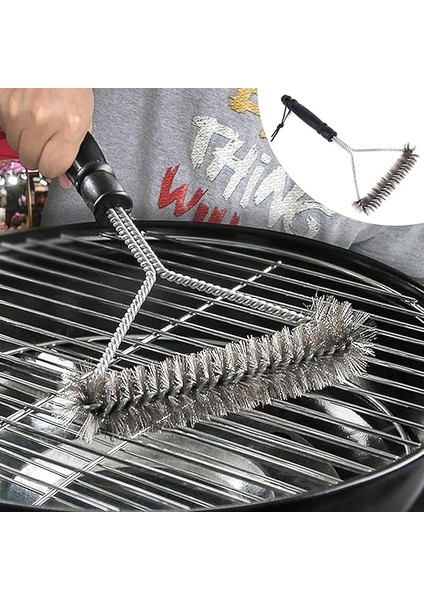 Barbekü Fırçası, Izgara Temizleme Fırçası, Paslanmaz Çelik, Ekstra Uzun Mangal Temizleme Fırçası, Gazlı Izgara Barbekü indirimleri