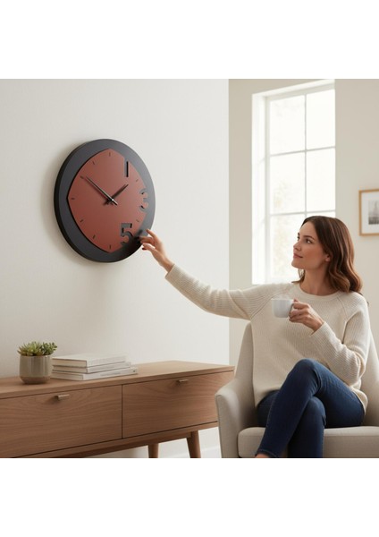Ahşap Boyalı Dekoratif Duvar Saati modelleri