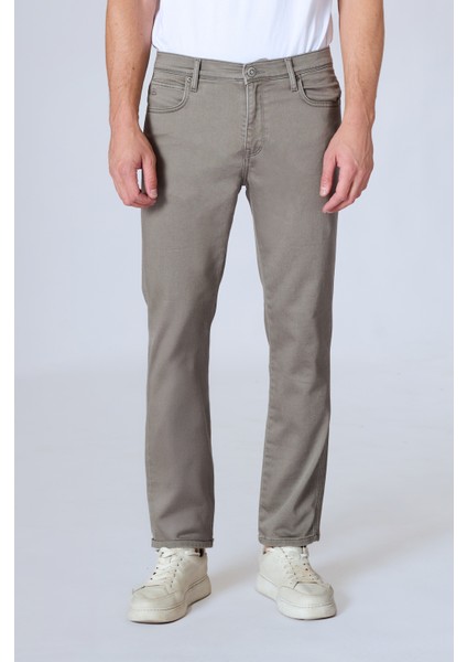 Nevada 807-10 Soil Likralı Boru Paça Erkek Renkli Kot Pantolon Koyu Bej fırsatları