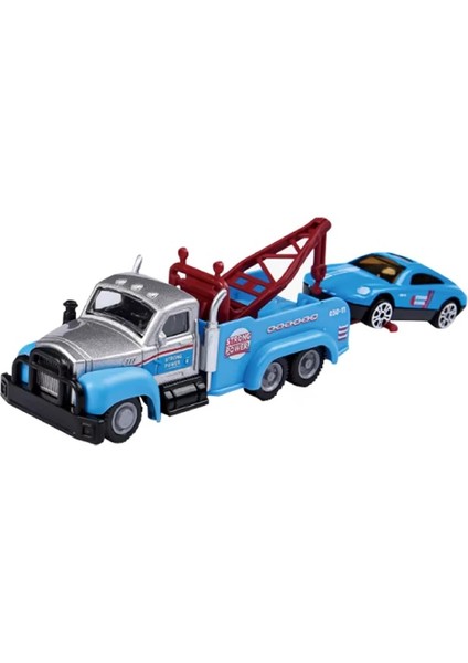 Kayar Römorklu Çekici ve Alaşım Oyuncak Araba