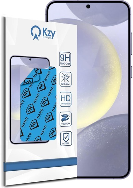 Kzy Iletişim Galaxy S24 Plus ile Uyumlu Ekran Koruyucu Kırılmaz Esnek Cam