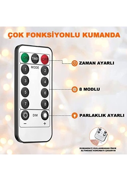 3x3 Metre LED Kumandalı Asma Kancalı LED Yılbaşı LED Gün Işığı LED Işık 8 Modlu Parti Işığı Dekoratif Işık LED Saçak LED Işık LED Yılbaşı Dekorasyon fiyatları