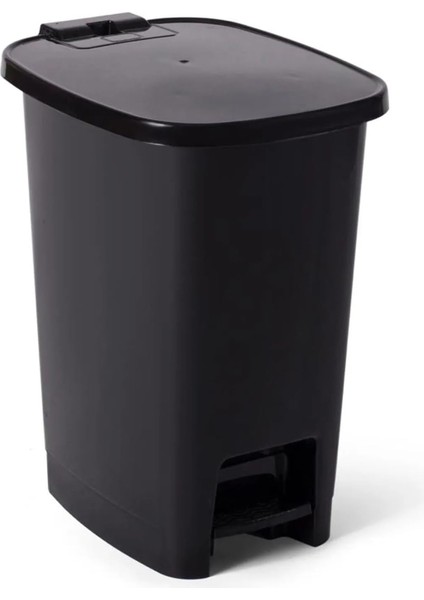 Lüx Serisi Pedallı 25 Litre Çöp Kovası Siyah