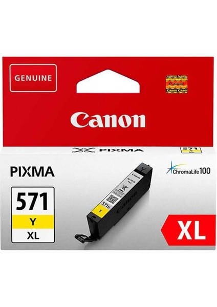 CLI-571XL Y Yellow Sarı Yüksek Kapasiteli Mürekkep Kartuş TS5050-9050