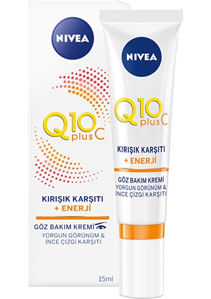 4 Adet Nivesa Visage Q10 Bakım Kremi Enerji Göz 15 ml