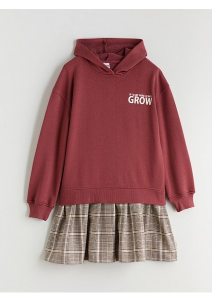 Lcw Kids Pembe Kapüşonlu Kız Çocuk Elbise fiyatları