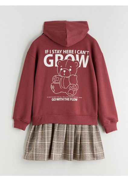 Lcw Kids Pembe Kapüşonlu Kız Çocuk Elbise fırsatları