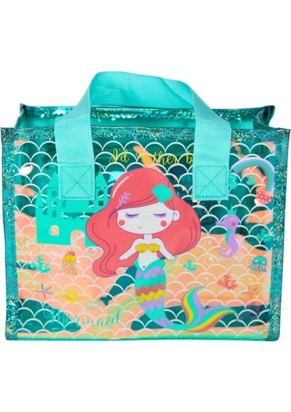 Dream Vest Şeffaf Hologram Deniz Kızı El Çantası
