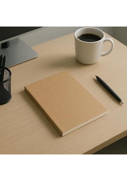 Tanıtım Amerikan Ciltli, A5 Noktalı Not Defter, 64 Yaprak, 90 Gr. Ivory Kağıt, Ofis Için Ideal, Plan (Kraft Kapak) modelleri