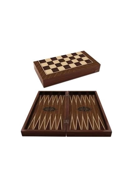 Ahşap Tavla Takımı Büyük Boy