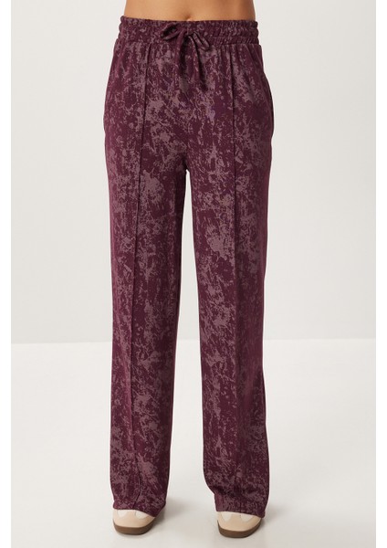 Fermuarlı Desenli Alt-Üst Örme Takım LCI0053 Mürdüm fırsatları