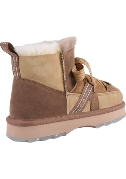 Blurred Micro Patchwork Kadın Bej Bot fırsatları