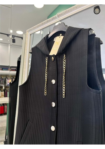 Nurgün Kapitone Yelek - Siyah - 44 fiyatları