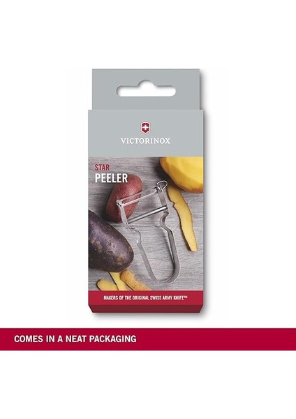 Star Tasarruflu Soyucu, Patates Soyucu, Iki Bıçaklı, Sarkaç Bıçaklı, Ekstra Keskin, Metal Sap, Isviçre Yapımı indirimleri