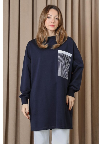 Kadın Cep Detaylı Tunik - 10719TUN
