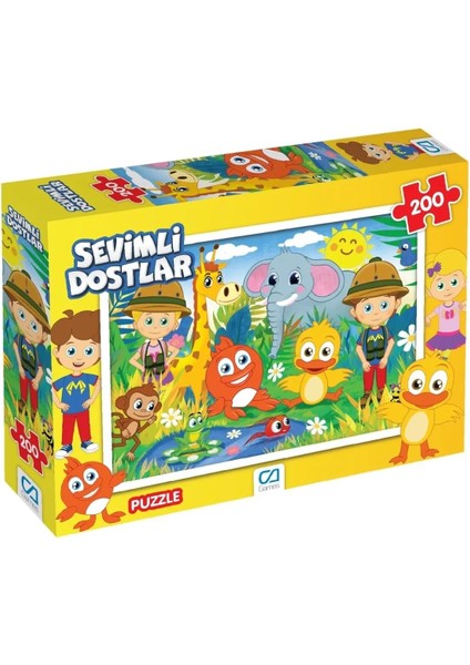 Games Sevimli Dostlar Lisanslı 200 Parça 33X48CM Çocuk Puzzle Yapboz
