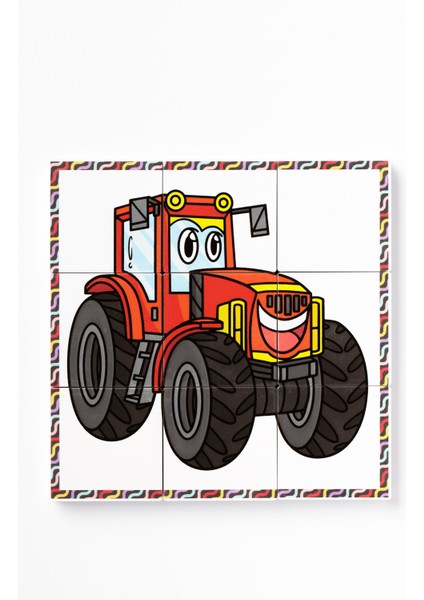 Manyetik Blok Çift Taraflı 9 Parçalı Mıknatıslı Itfaiye - Traktör Puzzle - 2 Görsel Yapboz indirimleri