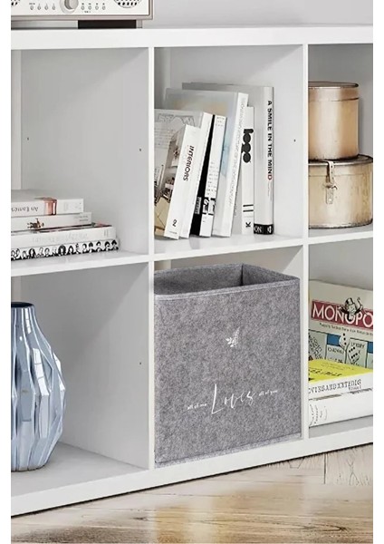 (2 Adet) Keçe Raf Düzenleyici Organizer-Oyuncak Sepeti-Çok Amaçlı Kutu 30X30X30 cm fiyatları