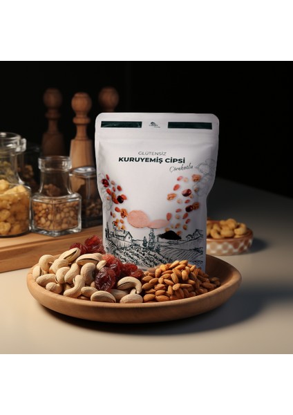 Çörekotlu Kuruyemiş Cipsi (Fındık, Badem, Cevizli) - 50 gr